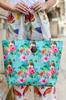 Large, spring-summer women's shopper bag