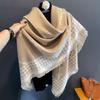Autumn Winter New Square Scarf Women Outdoor Keep Warm Thick Large Scarf Luxury Soft Imitated Cashmere Lady Scarfs