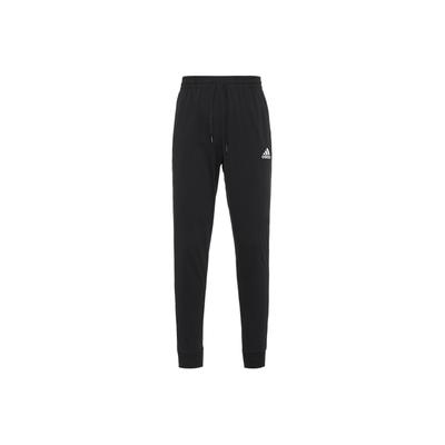 Брюки Essentials Single Jersey с зауженными манжетами, черные, мужские, уличная одежда GK9226