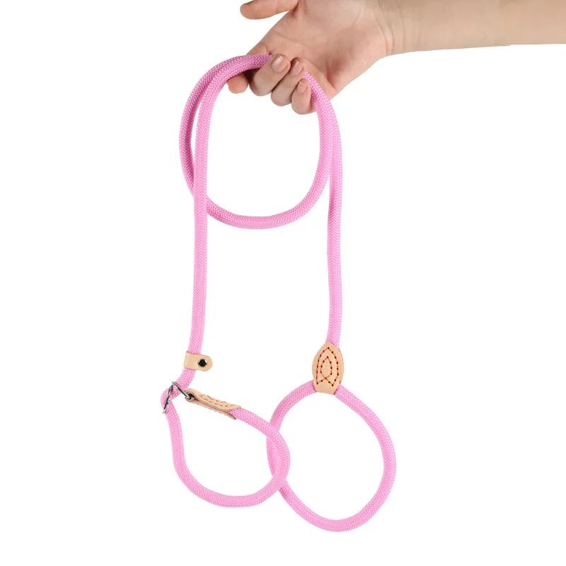 Поводок для выгула собак, поводок-строп, прочный плетеный поводок, регулируемый ошейник с петлей, поводки для дрессировки больших собак