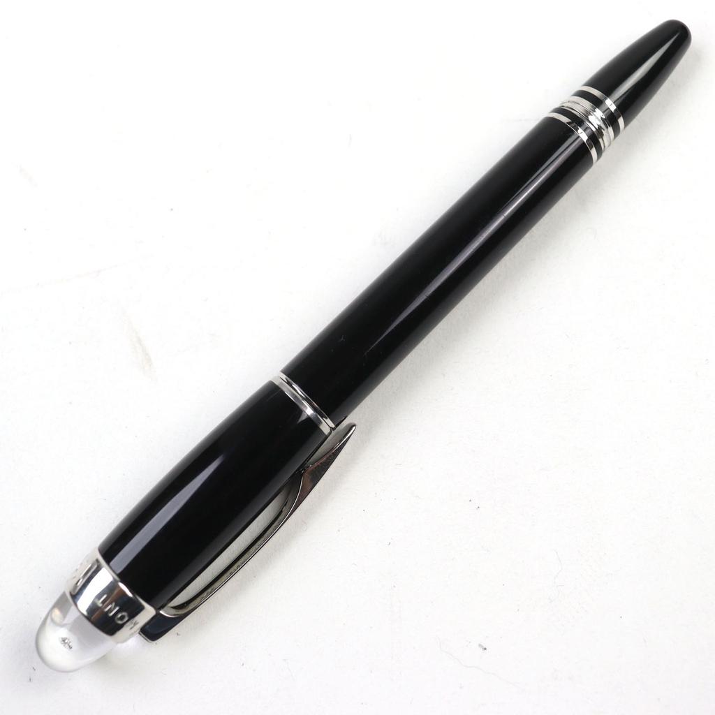 Very Good MONTBLANC fountain pen Starwalker 100th Anniversary 1P Diamond Logo Engraved 18K Used