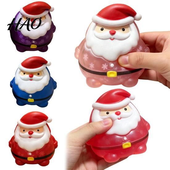 Anxiety Relief Gadget Santa Claus Stress Toy, Christmas Squeeze Sensory Party Favors Soft Slow Rebound Fidget Toy for
