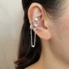 Tassel Chain Butterfly Ear Bone Clip On Earrings for Women Fashion Jewelry Ear Cuffs No Piercing New