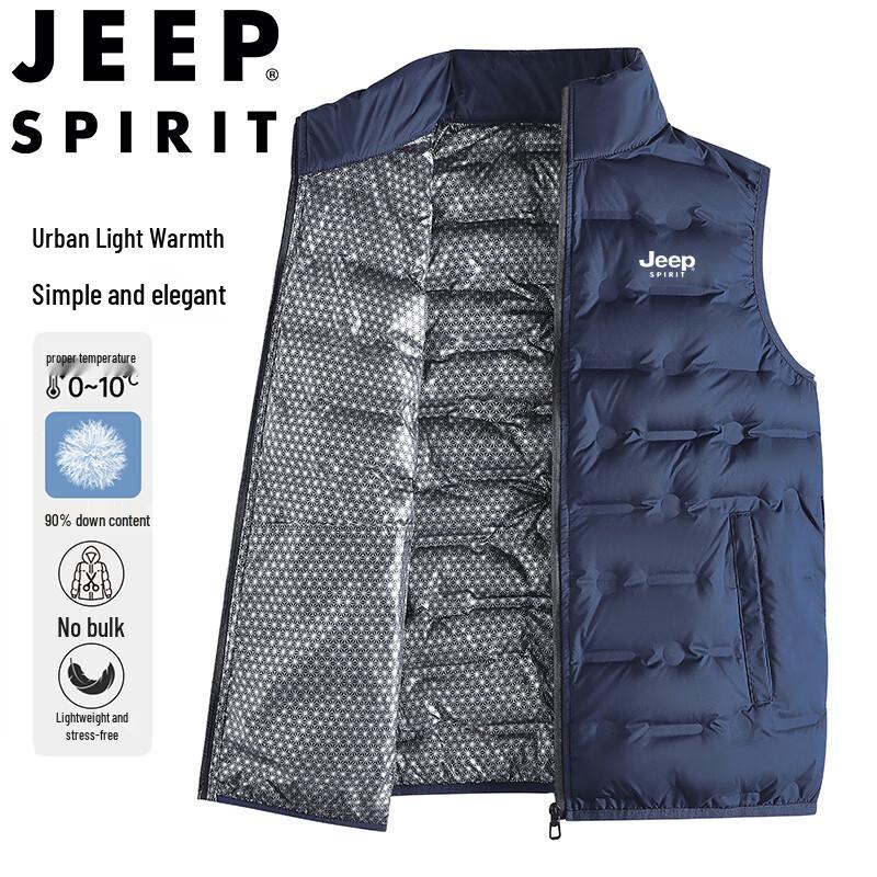 Мужской пуховый жилет JEEP SPIRIT со стойкой