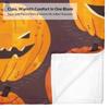 Halloween Theme Cute Printed Flannel Blanket Sofa Blanket Nap Blanket For Family Sofa Bed