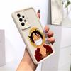 Luffy Square Ladder Silicone Phone Case for iPhone Samsung Galaxy Xiaomi Redmi POCO HUAWEI Honor Shockproof Protection Rubber Cover