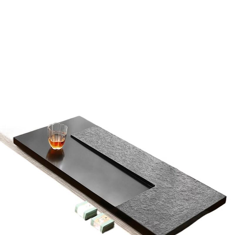 Чайный поднос Handun Black Gold Stone со встроенной дренажной системой