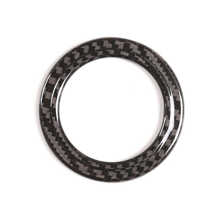 Углеродное волокно, украшение для двигателя автомобиля, наклейка на кольцо, подходит для Maserati Ghibli 2014-автомобильный интерьер