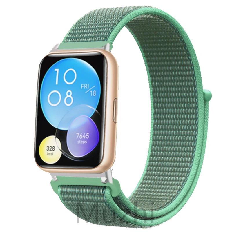 Нейлоновый ремешок для Huawei Watch Fit 2 Ремешок для умных часов Аксессуары для замены браслета Correa Huawei Watch fit2 active