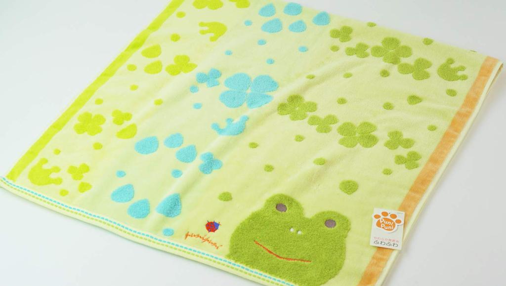 Uchino Bath Green 60 x 120 Mochi 9018B704 G Полотенце, Лягушка, Прибл.. см, Пуни,