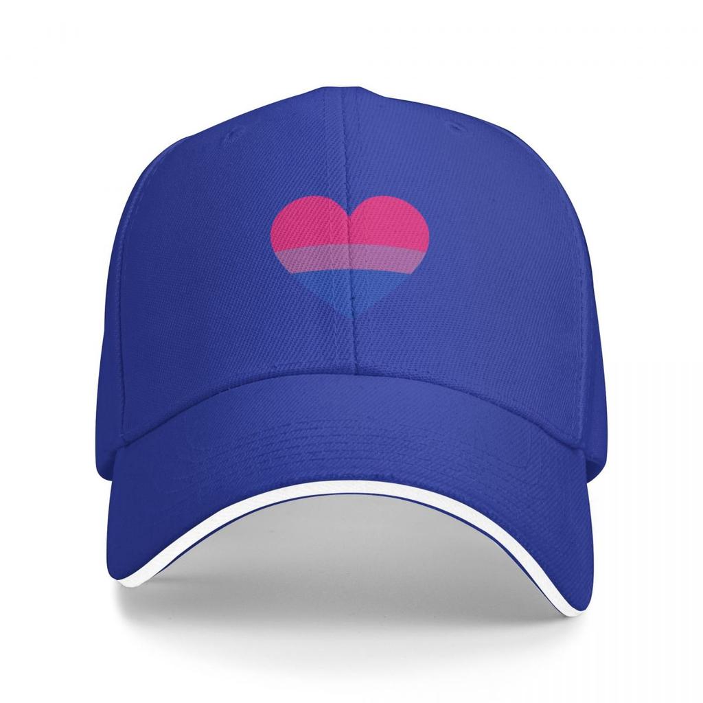 Bisexual Flag Heart Cap Baseball Cap Horse Hat Sun Hats for Women Unisex's