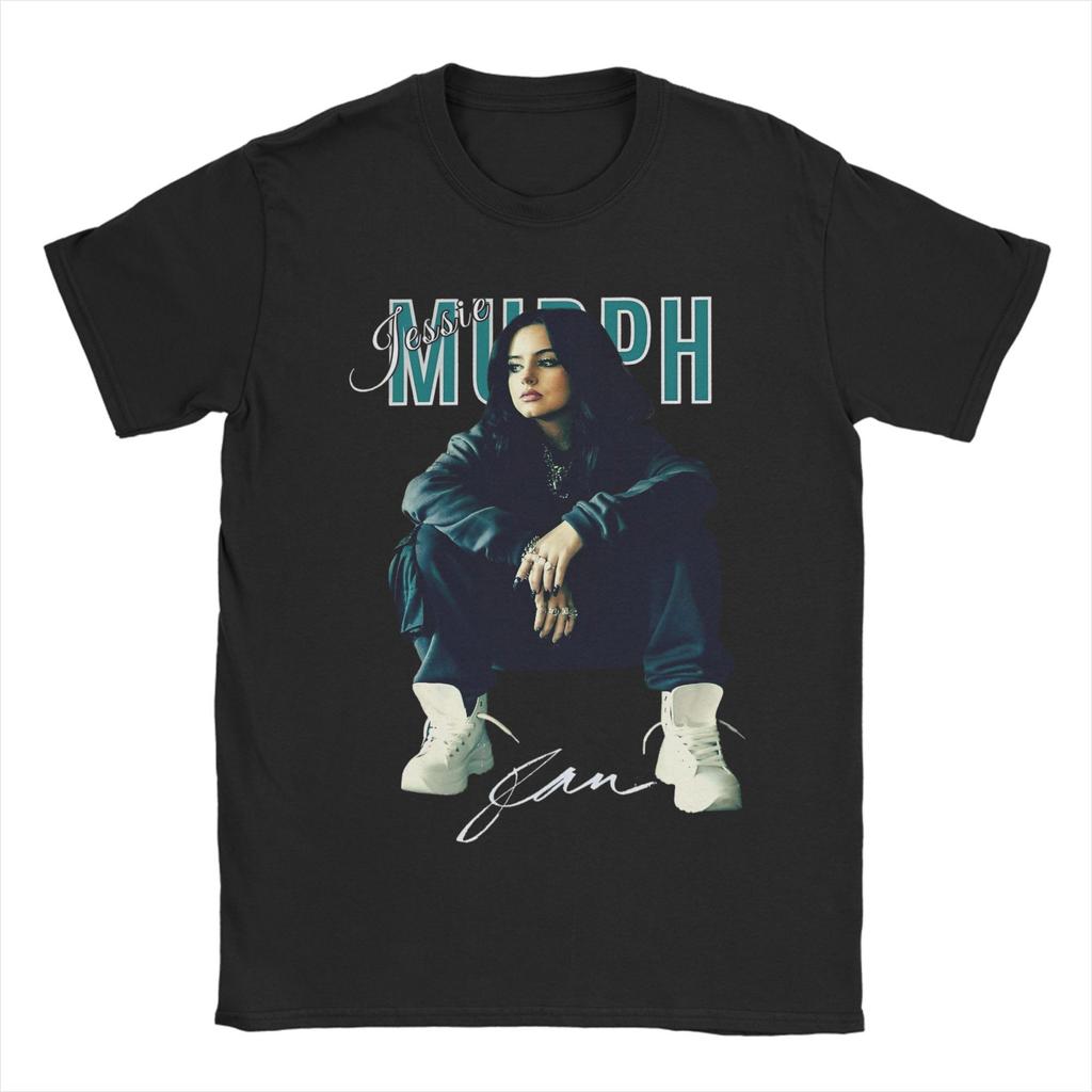 Весна Лето Мужчины Женщины Музыка Певец Jessie Murph Bootleg Футболка Короткий Рукав Хлопок Новое Поступление Футболки Топ Одежда