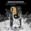 Для iPhone 16 Pro 15 14 Pro Max 13 12 Pro Max 12 11 XR XS 8 7 Astronaut Lanyard силиконовый мягкий чехол