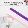 Dual-head Design Silicone Straw Brush Bendable Bottle Brush Extra Long Brush  Pacifier