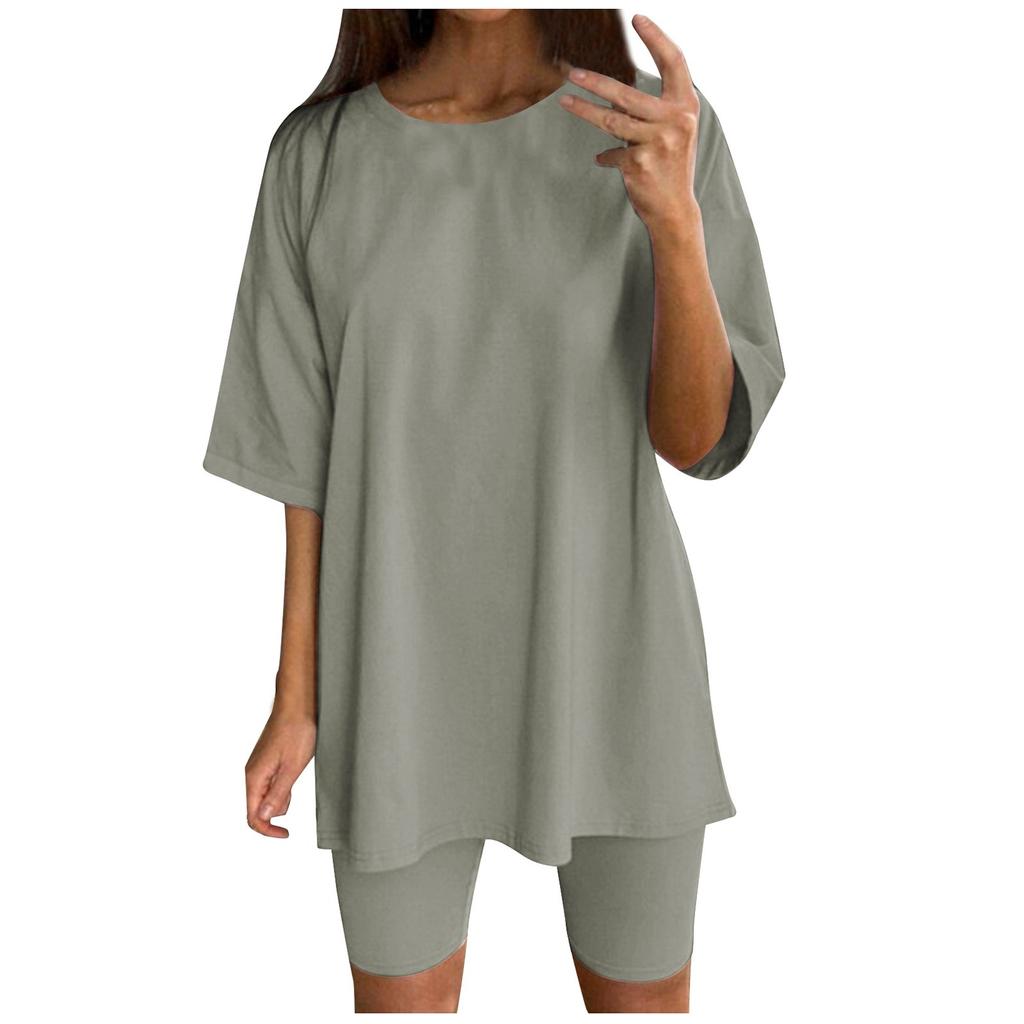 Fashion Women's Solid Color Loose And Slim Belt Sports Casual Women Suit