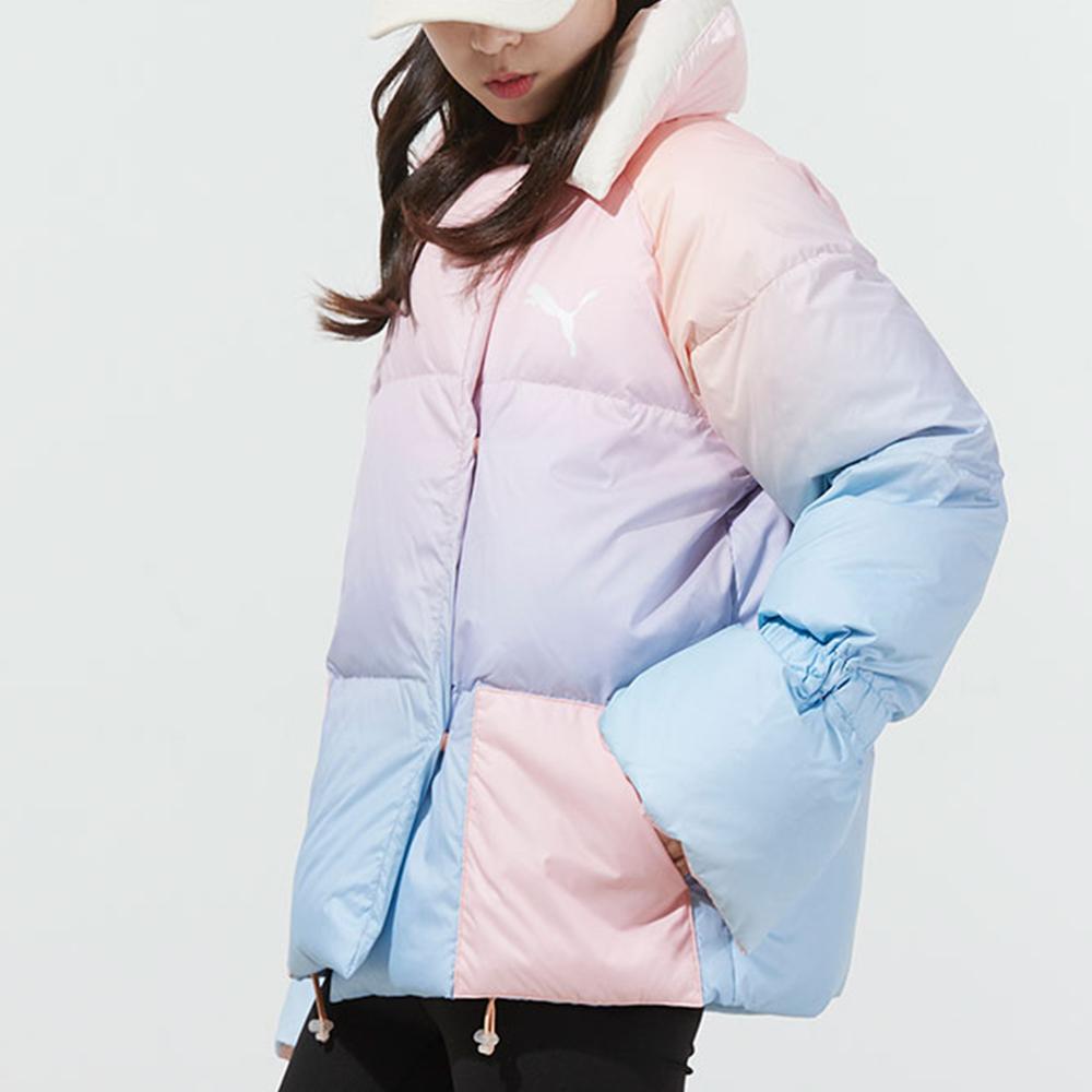 Puma Градиент свободный теплый пуховик женская верхняя одежда небесно-голубой 534415-86