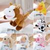 Милый Плюшевый Щенок Животного, Кукла Коровы, Игрушка, Ягненок, Утка, Кукла-Марионетка на Руку для Чревовещания, Реквизит для Игры Родитель-Ребенок