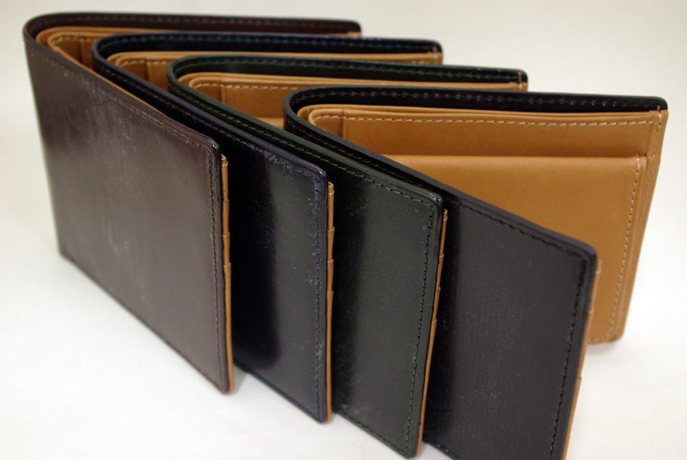 [Saint Cuir КОЖА BRIDLE] Кошелек бифолд из кожи Bridle Thomas и дубленой кожи (с кошельком для монет в форме коробки) (Темный шоколад)