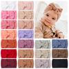 Solid Cable Bow Baby Headband for Child Nylon Layers Headwear Kids Elastic Turban Headwraps Newborn Boys Girls Hair Accessories