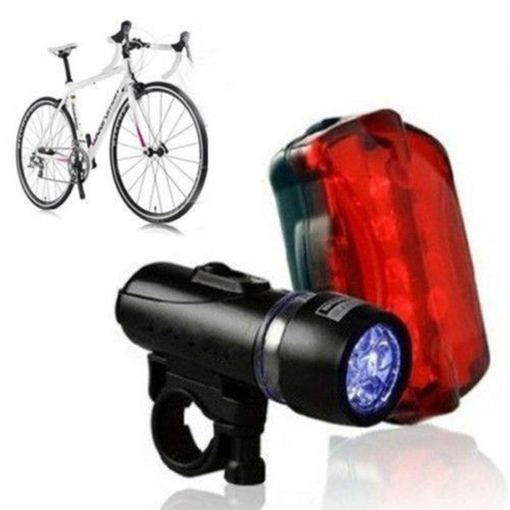 Bicycle Safety Light Bike Front Head Light Head Tail Light Bicycle Flashlight 5 LED