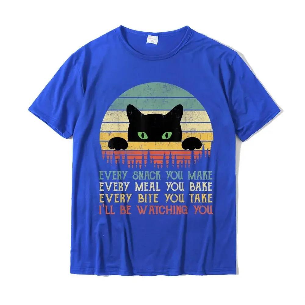 Футболка Every Snack You Make Cat Funny Cat Mom Cat Mama Cat Dad, винтажная мода, хлопковые футболки для мужчин и женщин, большие футболки