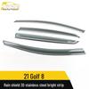 Golf 8 Rain Deflector: 3D Stainless Steel Decorative Panel for 21 Models