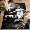 Neymar Jr Soccer Artwork Customize Your Name Area Rug Perfect for Outdoor Dining Room Balcony Decorate room Antislip Carpet Decorate Offices