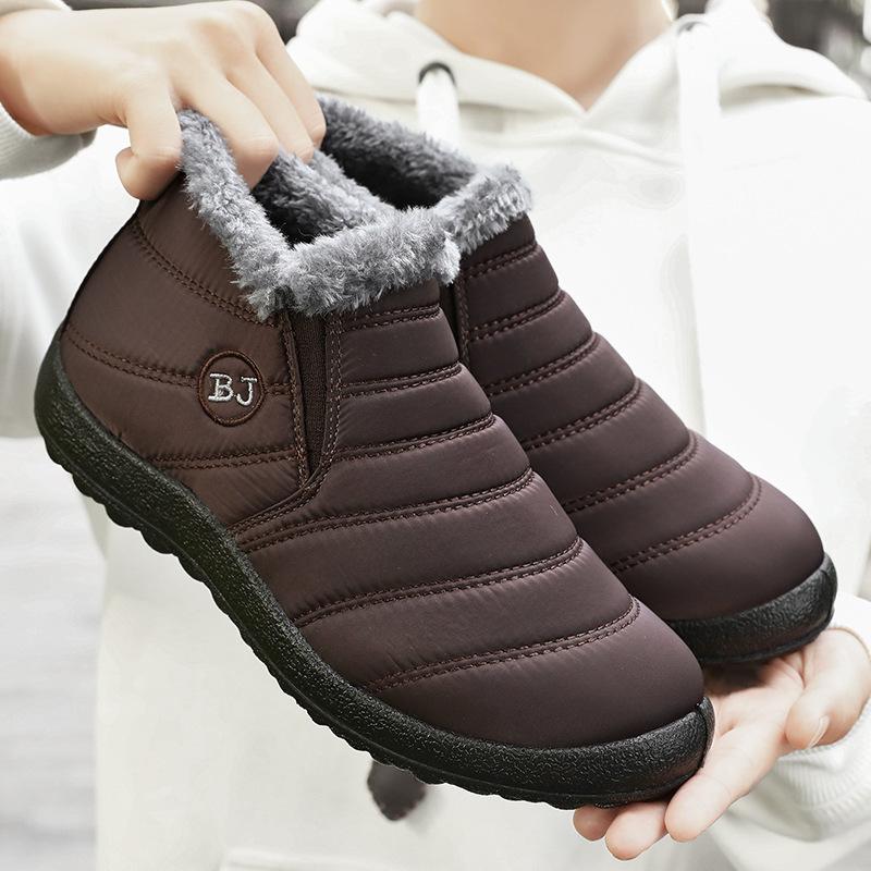 Winter New Cotton Shoes Thickened Warm Casual Cotton Boots Unisex Large Snow Boots 36-46