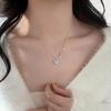 Серебряная цепочка-бабочка S925, легкое роскошное ожерелье для женщин с бриллиантами, нишевый дизайн, высококачественная цепочка на шею, подарок
