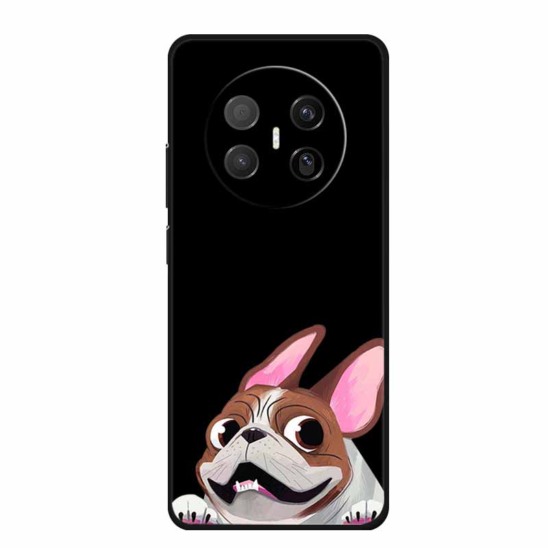 Черный силиконовый чехол для Huawei Mate 70 Air 2025 Чехол Мультяшный кот Мягкая задняя крышка для телефона Huawei Mate 70 Air Чехол Funda Coque