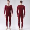 Men Women Long John Stay Warm Undergarments Thermal Underwear Set Ultra-thin Winter 2-Piece