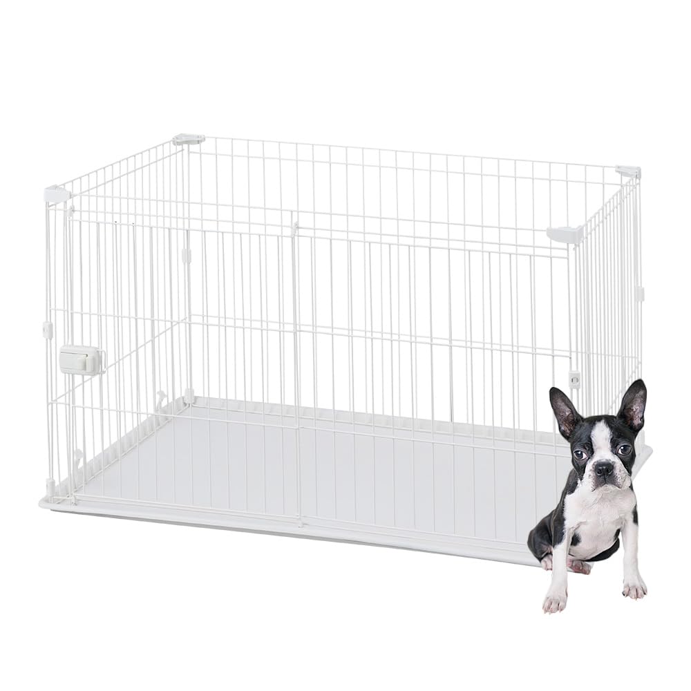 IRIS OHYAMA Система Круглый Поддон Белый для Средних Собак Ширина 113 x Глубина 79 x Высота см STS-1200T 65.5