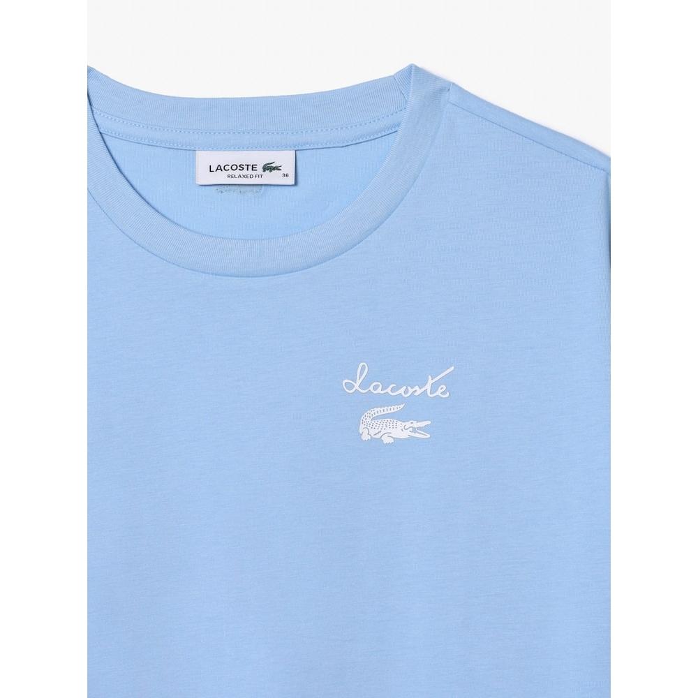 Lacoste Женская футболка с коротким рукавом и графическим принтом Tf2523 54n Hbp q2nTf2523 54nHbp