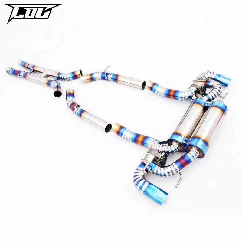 Mercedes SLS AMG C197 Titanium Exhaust System with Remote Control Valves for Enhanced Sports Car Sound