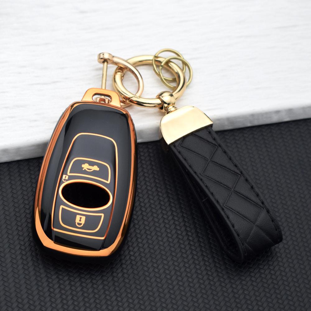 Умный чехол-брелок для Subaru WRX STI XV Crosstrek Legacy BRZ Forester Impreza Outback 3/4 Кнопки Ключ Защитный Держатель Цепочка