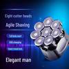 Manufacturer's New Rechargeable 8-Head Electric Shaver & Bald Head Clipper 6-in-1 Razor