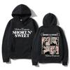 Сабрина Карпентер Худи Свитшот Streetwear Ретро Свободный Флис Теплый Зимний Женский Мужской Оверсайз Одежда