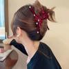 Ретро бархатные заколки для волос с бантом, модные заколки для волос со стразами, когти в виде краба, заколки для волос, винтажные головные уборы, женские аксессуары для волос, подарок