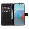 For Xiaomi Poco X6 5G/Redmi Note 13 Pro 5G Case Solid Color Leather Mobile Cover Wallet Stand with Strap