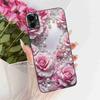 For Motorola Moto E22s 4G 6.5" Case Colorful Flower Cartoon Dragon Silicone TPU Black Cover For MOTO E22s E 22S 4G Phone Shell
