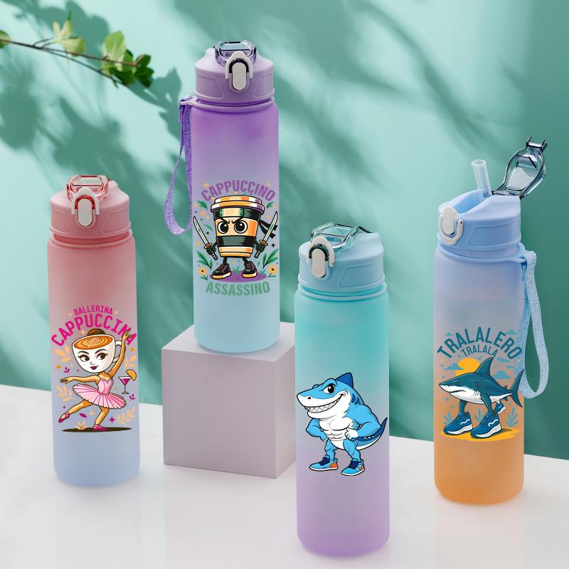 Tuang Tuang Tuang Printed 750Ml Water Bottle Anime Cartoon Large Capacity Drinking Cup Portable Outdoor Sports Water Cup Children Gift