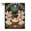 Handmade Religious Crafts Nativity Faux Pearl Art Kit, Holy Family Painting DIY Spiritual Wall Display 3D Craft Set for Adults, Home Christmas