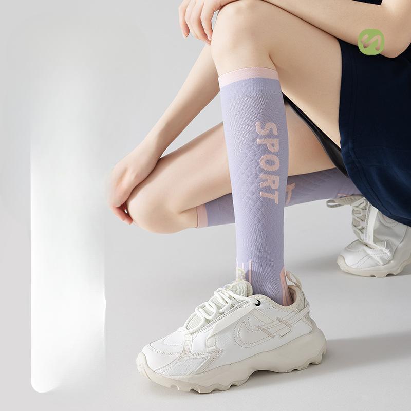 Pressure Socks for Women's Sports, Fitness, Running, Rope Skipping, Muscle Compression, Long Tube Yoga, Slimming Legs, Calf Socks