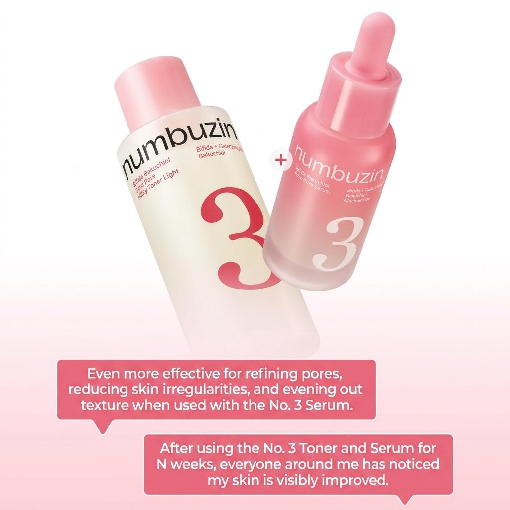 NUMBUZIN Тоник No.3 Super Glowing Essence, 200 мл (+Бесплатный подарок)