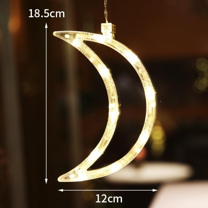 15 шт. Рождественские гирлянды Светодиодные гирлянды Гирлянды на присосках Украшение витрины Праздничные декоративные огни