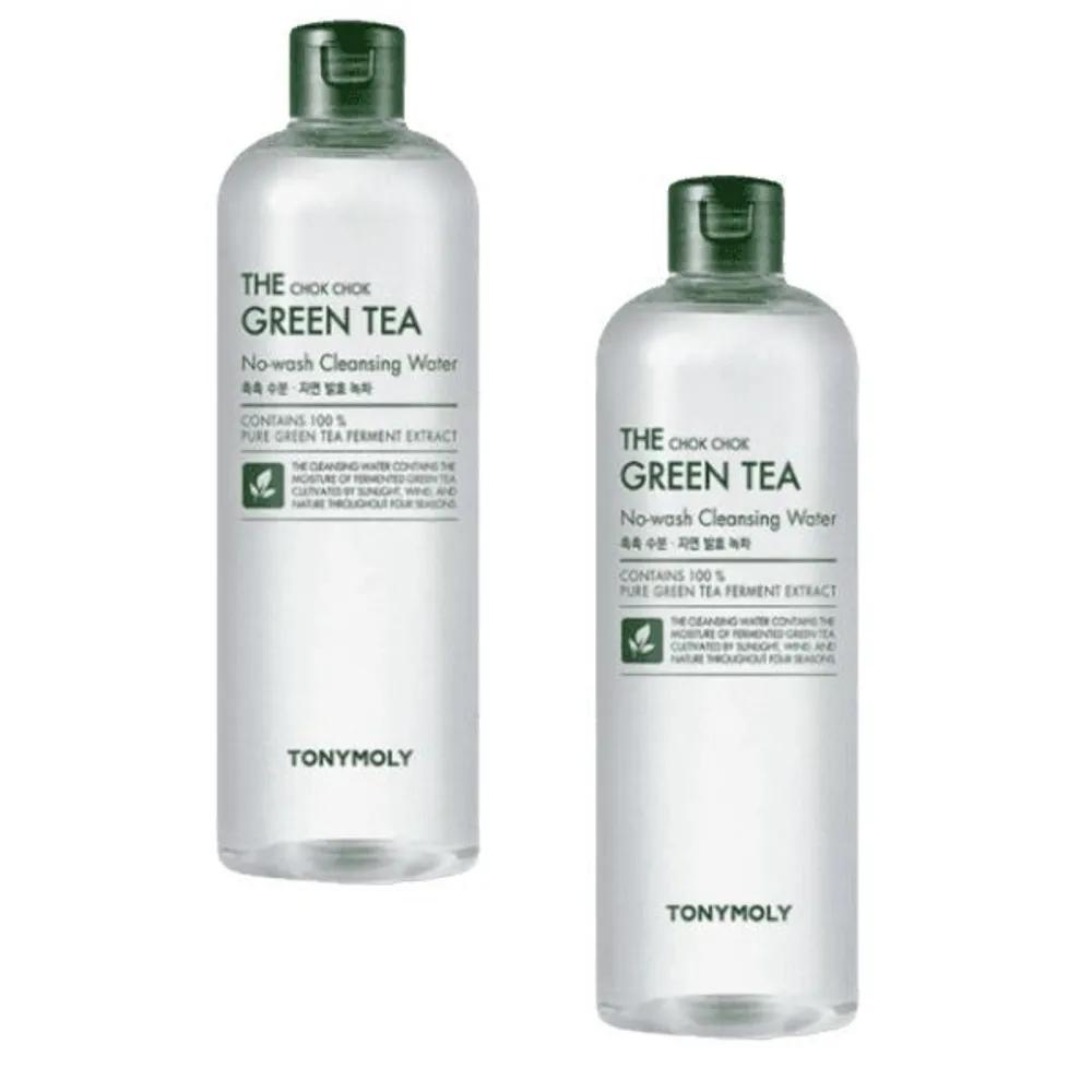 Tony Moly Очищающая вода Chok Chok Зеленый чай, не требующая смывания, 500 мл x 2