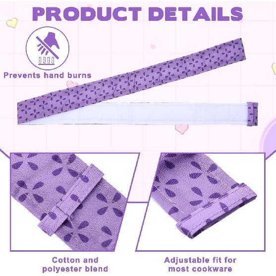 4 Pcs Cake Strips, Washable Reble Cake Pan Wraps for Even Baking Convenient Cakes Bakings Supplies for Kitchen Bakery Restaurant to Evenly Moist