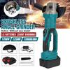 1200W 125mm Cordless Brushless Angle Grinder Electric Grinding Cutting Machine DIY Woodworking Power Tool with 2 Battery