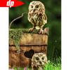 Алмазная картина Сова Полный круглый Алмазная вышивка животных Стразы Мозаика Украшение дома