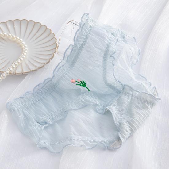 Stylish Lady Briefs Tulips Inside Wearing Super Soft Close Fit Briefs Panties Women Clothes